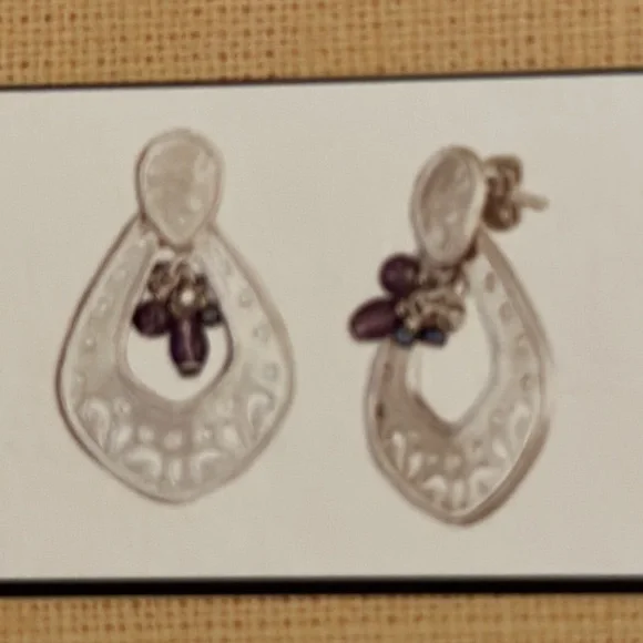 Silpada sterling silver earrings - Picture 2 of 5